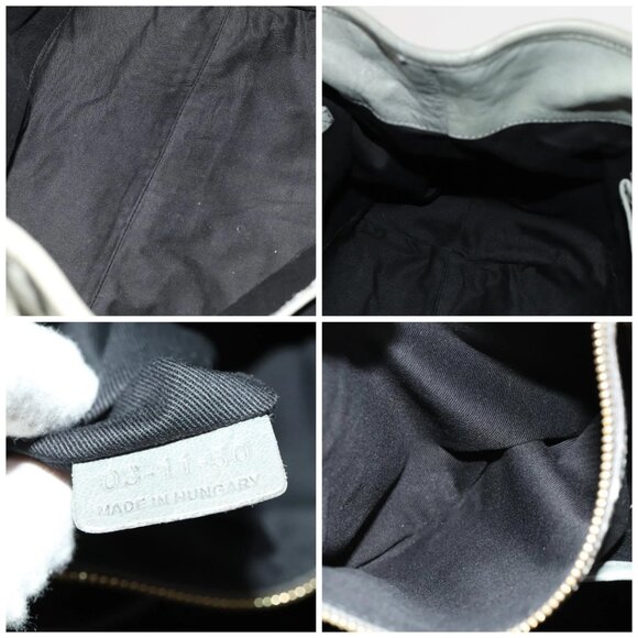 Chloe Etel Hand Bag Leather Gray Gold Auth ar13587 - Picture 15 of 16